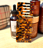 Amber Wide Tooth Comb